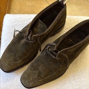 Salvatore Ferragamo Brown Oxford Shoes